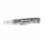 BAILE Amour Missile caurspīdīgs rotējošs vibrators – 26.5 cm (10.4″) – caurspīdīgs — Foto 3