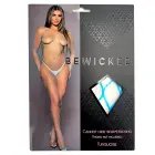 Be Wicked Cannot Hide сетчатое боди – бирюзовое – One Size — Фото 4