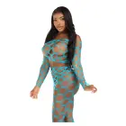 Net Crop Top and Footless Tights — Nuotrauka 3