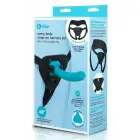 b-Vibe Every Body Strap-On Harness Set – reguleeritavad rakmed 6" silikoonkinnitusega – must — Foto 1