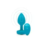 b-Vibe Vibrating Jewel Plug S/M – 9.8 cm – Blue — Photo 10