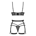 Obsessive Blomentis pesukomplekt – must – M/L — Foto 8
