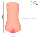 Intense Erika anatomiskā intīmā ierīce – TPE, ūdensizturīga, ar teksturētu iekšpusi — Foto 8