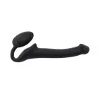 Semi-Realistic Bendable Strap-On Dildo – 17 cm (6.7″) – Black — Photo 2