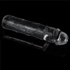 Flawless Clear Penis Sleeve Add 2" – transparent TPR penis extender sleeve — Photo 2