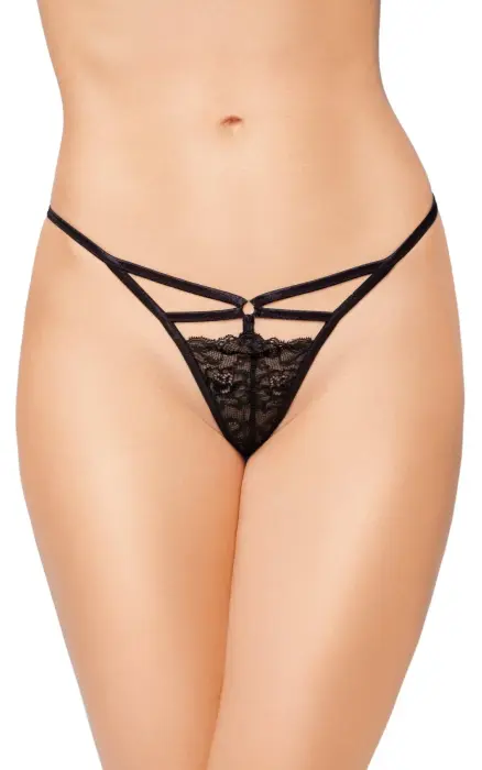 G-String 2473 stringai – juodi – S/L