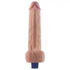REAL SOFTEE uzlādējams vibrējošs dildo – 25 cm (10″) – Miesas krāsa Foto 7