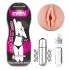 Sex In A Can – вибрирующий вагинальный мастурбатор-туннель лотос – кибер-кожа – 16 см — Фото 1