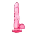 B YOURS SWEET N HARD dildo – 19 cm (7.5″) – Rozā — Foto 2
