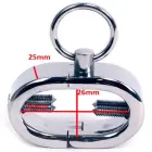 Metal Hard – oval steel ball ring with adjustable screws and O-ring – 44 mm — Photo 3