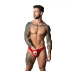 Male Power Underwear Open Ring Thong with Cockring – Red – L/XL — Photo 2