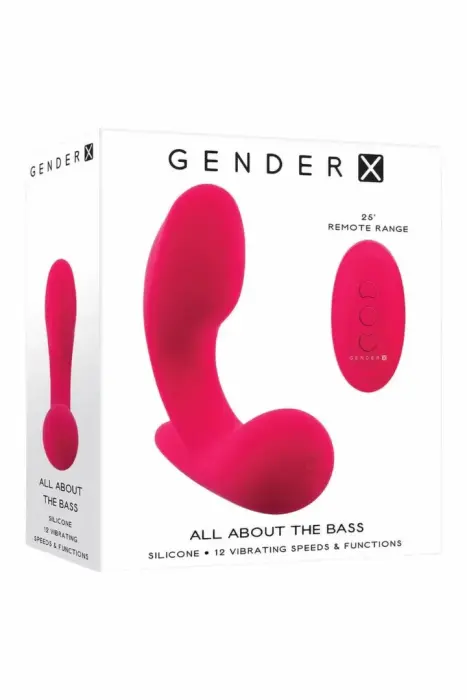 GENDER X All About The Bass вибрирующая система с дистанционным управлением – 7 см – Черный
