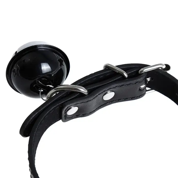 Collar with Bell PU-Leather Foto 4