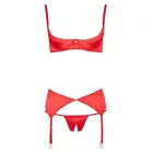 Cottelli Collection Shelf Bra Set Red 85C/L — Photo 8