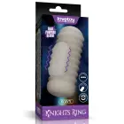 LoveToy Knights Ring – вибрирующая двухфункциональная насадка на пенис – волнистая текстура — Фото 1