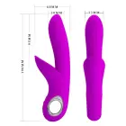PRETTY LOVE Carol кролик-вибратор – 18 cm (7″) – фиолетовый — Фото 6