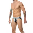 MOB Stripe Classic jockstrap – White – S — Photo 1