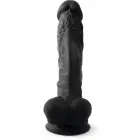 Silex-D Model Realistic Dildo – 20 cm (8″) – Black — Photo 4