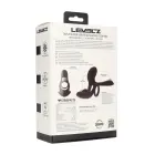 Вибрирующее силиконовое кольцо для члена с тройным мотором – черный Фото num