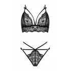 Christine Marinka – mežģīņu krūšturis un stringi – melns – L/XL — Foto 4
