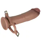 LoveToy Ingen 10'' Enhanced Set XS/S/M – полый страпон-комплект – силикон – телесный — Фото 9
