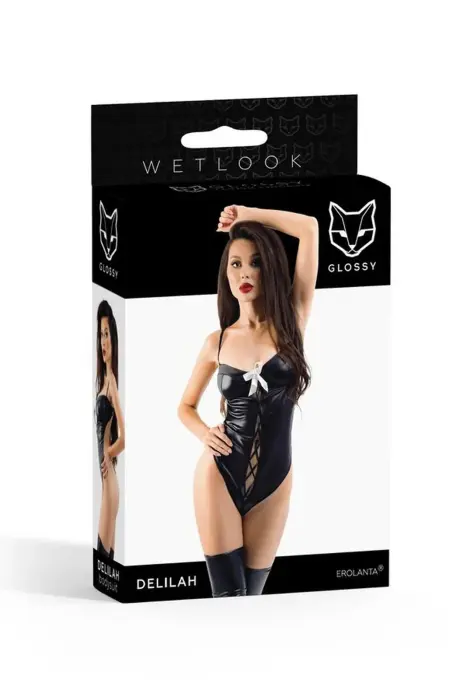 Wetlook Bodysuit Delilah - Black - L Photo