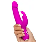 Slimline realistiškas triušio vibratorius – violetinis — Nuotrauka 4