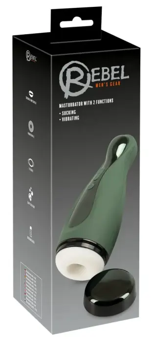 Rebel Masturbator with 2 functions – Black