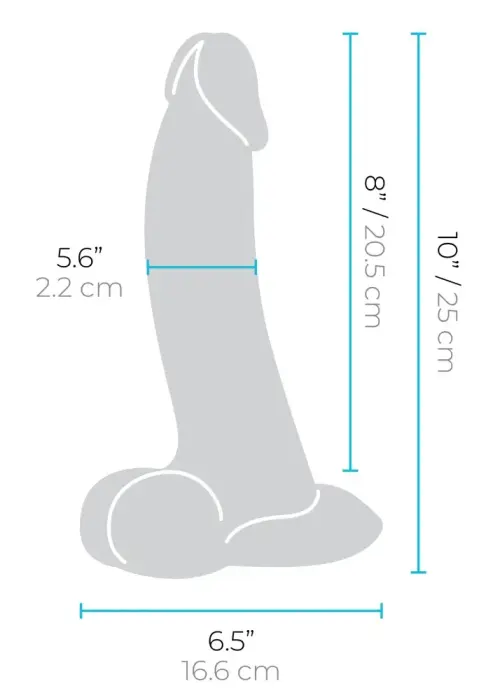 b-Vibe Slipskin išlenktas dildo – 22.3 cm (8.8″) – kūno spalva Photo
