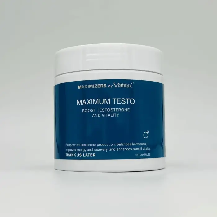 Viamax Maximizers Maximum Testo 60 капсул – ежедневная поддержка мужской жизнеспособности