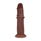 Vive REA225 – realistlik silikoonist dildo libiseva nahaga – pruun – 18,5 cm — Foto 3