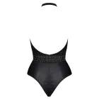 Samantha bodijs ar wet look akcentiem – melns – S Foto 6