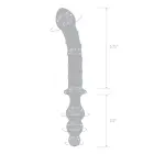 Glas Twister kahepoolne klaasist dildo – 23.5 cm (9.3″) – läbipaistev — Foto 8