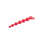 NMC 8 Inch Ribbed Silicone Beads – red – flexible graduated design – 20 cm — Photo 4