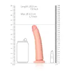 Slim Realistiškas Dildo su Siurbtuku – 18 cm (7″) – Kūno spalva — Nuotrauka 6