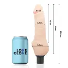 LOVECLONE Daven savaime pasitepantis dildo – 23.8 cm (9.4″) – juodas — Nuotrauka 2