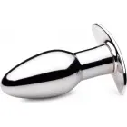 XR Brands Chrome Blast Small Metal Plug – 8.1 cm – Chrome — Photo 4