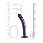 Дилдо с бусинами для точки G с присоской – 20.5 cm (8″) – Фиолетовый — Фото 8
