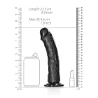 Curved Realistic Dildo with Suction Cup – 20.5 cm (8″) – Black — Photo 5