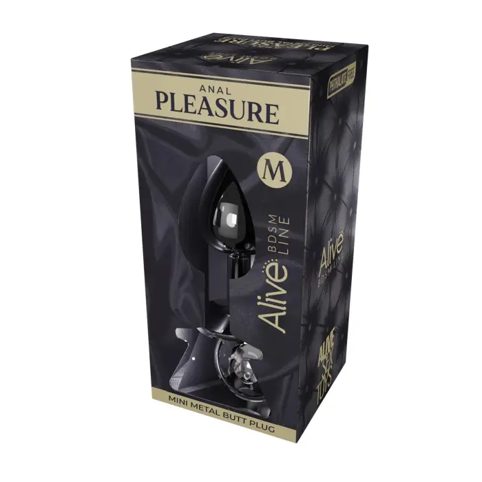 Мини металлический анальный штекер M – 8 см (3.1″) – Прозрачный Фото num