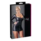 Cottelli Collection Black Mini Dress XL with Sparkling Front Zip — Photo 1