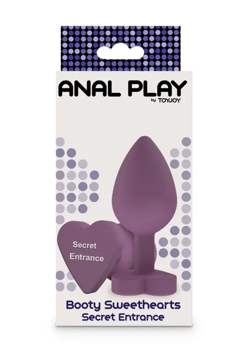 Slepenās ieejas anālais spraudnis – līdz 7 cm – Violets