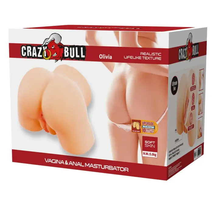 Crazy Bull Olivia realistic torso masturbator with vibration and sound