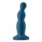 BOLD RUNE pērļveida silikona dildo ar piesūcēju – 15,5 cm, melns — Foto 2