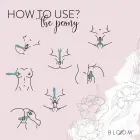 Bloom Peony divpusējs pāru vibrators – zaļš — Foto 3