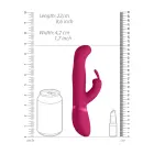 Izara pöörlevate helmestega jänese vibraator – 18 cm (7″) – roosa — Foto 10