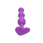 Triple Beaded anālais zondētājs ar bumbiņām – Violets — Foto 1