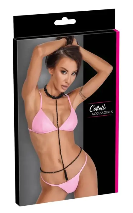 Cottelli Collection Choker & Bikini Chain Set – S–L
