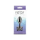 Rear Assets Clover Chrome-Plated Anal Plug – Black — Photo 2