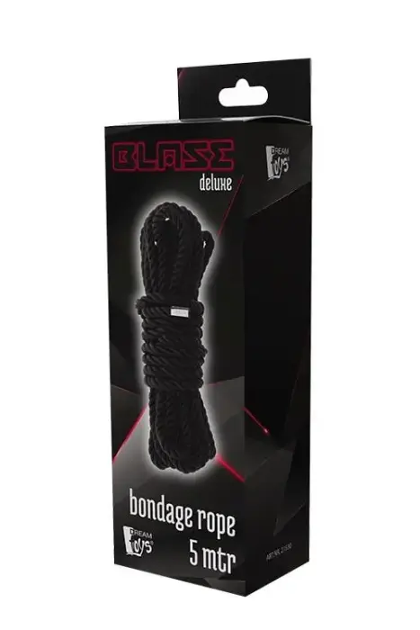 Blaze Deluxe Bondage Rope – Black – 5 m